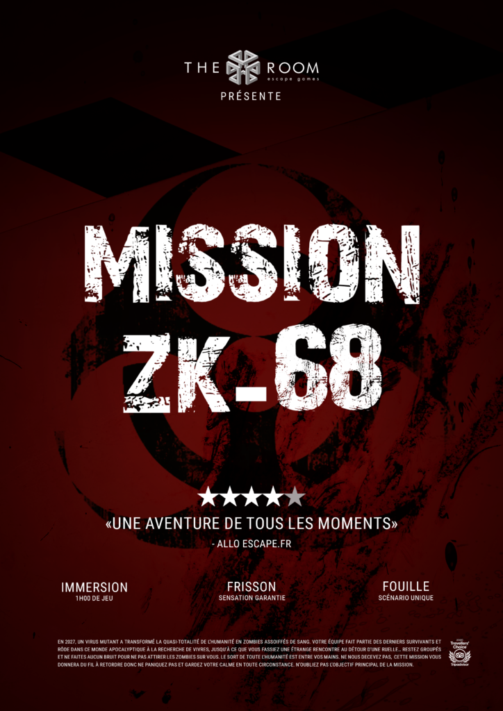 The Room - Escape Games | Affiche de cinéma | Mission ZK-68